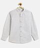 Campana 100% Cotton Full Sleeves Striped Shirt - Light Grey