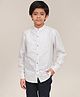 Campana 100% Cotton Full Sleeves Striped Shirt - White
