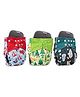LuvLap Reusable Baby Cloth Diapers Combo Pack of 3, Includes White & Green, Green Bunny, Blue Ships Prints, Double Leak Guard, High Absorption, Stain-Proof Comfort, For 3+ Months