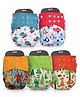 LuvLap Reusable Baby Cloth Diapers Combo Pack of 5 - Multicolor
