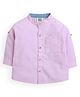 ZIP ZAP ZOOP Cotton Full Sleeves Solid Shirt - Pink