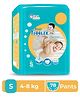 SMART TODDLES - Baby Diaper Pants 78 (Size-Small) With Quick Absorption Technology and Extra Protection | Easy to Pull Up and Remove (White, S, 78, count)