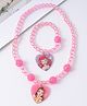 Babyhug Disney Jewellery Set with Disney Princess Pendant Free Size - Pink