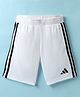 Adidas Kids Knit Shorts with Tape Detailing - White