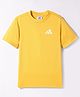 Adidas Kids Half Sleeves Solid Colour T-Shirt - Yellow