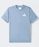 ADIDAS KIDS Half Sleeves Solid Colour T-Shirt - Navy Blue
