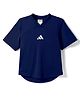 ADIDAS KIDS Half Sleeves Solid Colour T-Shirt - Blue