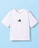 ADIDAS KIDS Half Sleeves Solid Colour T-Shirt - White