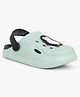 Superminis Penguin Applique Detailed Perforated Clogs - Light Green