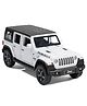 Friction Powered 1:32 Scale Pull & Go Jeep Toy - White