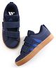 Adidas Kids Velcro Closure Casual Shoes with Tape Detailing - Blue