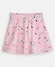 Plan B Cotton Elastane Dalmatian Printed Skater Skirt With Inner Shorts - Pink