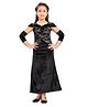 Lei-Chie Velvet Sleeveless Sequins & Beads Embellished Gown With Gloves - Black