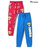 Honeyhap Disney Terry Knit Full Length Lounge Pants With Lion King Graphics Pack of 2 - Blue & Red