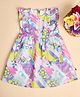 Stylo Bug Cotton Sleeveless Abstract Printed Dress - Multi Colour