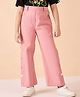 Stylo Bug Cotton Solid Cargo Pants - Pink