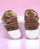 Baby Moo Colour Blocked Anti Skid Sneakers - Brown