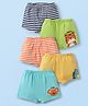 Doodle Poodle 100% Cotton Single Jersey Knit Trunk With Stripes & Animal Print Pack Of 5 - Multicolour