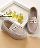 Cute Walk by Babyhug Slip On Loafers with 3D Apllique - Beige