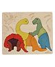 Ekoplay Jurassic Wooden Puzzle | 15 Pieces Jigsaw Puzzle | Dinosaurs for Kids 3 Years and Above
