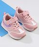 Cute Walk by Babyhug Sports Shoes with Velcro Closure & Logo Applique - Pink