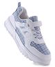 Pine Kids Sports Shoes with Velcro Closure & Tape Detailing - Light Blue