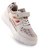 Pine Kids Sports Shoes with Velcro Closure & Tape Detailing - Beige