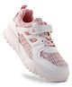 Pine Kids Sports Shoes with Velcro Closure & Tape Detailing - Pink