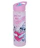 Gluman Ninos Spout Sipper Bottle With Stitch Print Light Pink - 700 ml-Plastic Water Bottle