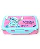 Gluman Lunch Box with 3D Stitch Inner Container & Spoon - Pink- Steel Lunch Box