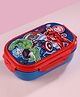Gluman Lunch Box with 3D Avenger Inner Container & Spoon - Blue- Steel Lunch Box