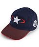 Pine Kids Marvel Cotton Woven Summer Cap With Avengers Graphics Navy Blue - Diameter 15 cm