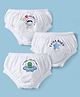Doodle Poodle 100% Cotton Briefs With Space Theme Print Pack Of 3 - White