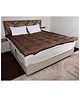 AVI Soft Microfiber 2500 GSM Mattress Topper Queen Size Bed, Mattress Padding , Cotton Top & Bottom with Elastic Bands, Brown, 60x78 Inches