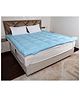 AVI Soft Microfiber 2500 GSM Mattress Topper Queen Size Bed, Mattress Padding , Cotton Top & Bottom with Elastic Bands, Sky Blue, 60x78 Inches