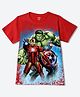 Wear Your Mind Marvel Avengers Featuring Half Sleeves Characters Printed Tee - Red