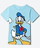 Wear Your Mind Disney Mickey & Friends Featuring Half Sleeves Donald Duck Printed Tee - Blue