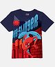 Wear Your Mind Marvel Featuring Half Sleeves Spiderman Printed Tee - Navy Blue