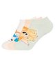 SOCKSXPRESS Cotton Disney Frozen Featuring Pack Of 3 Characters Designed Anti Skid Socks - Blue White & Pink