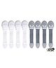 Kids Station Furniture Safety Locks for Kids, Pack of 4 Grey + 4 White,  Safety, Locks for Drawers, Cabinets, Fridge, Cupboard Lock, Strong and Adhesive Safety Locks