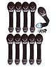 Kids Station Furniture Safety Locks for Baby Safety - Strong and Adhesive Child / Toddler / Infants Safety Locks for Drawers, Cabinets, Fridge and Cupboard - Baby Proofing Product - Pack of 10 (Brown)