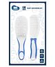 Kids Station 2 in 1 Grooming Kit for New Born Baby - Baby Comb and Hair Brush - Kids Accessories Set - Ideal for Travelling & Home Use - Accessories Set To Keep Infants & Toddlers Clean - Perfect Nursery Gift - (Blue)
