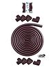 Kids Station Furniture Edge Guard and Corner Protector Combo Packs - Pre-Taped Corner Guards, Non-Toxic - Baby Proofing & Child Safety - 5m Edge Guard, Pack of 8 Corner Guards - U shaped, Thick 3cm (Brown)