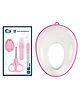 Kids Station Portable Baby Potty Training Seat with 4 Piece Baby Grooming Kit - Suitable for potty training of Girls - Potty Training Seat for 1 + Year child - Nail Filer, Rounded Scissors, Nail Cutter and Tweezer - (Pink)