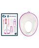 Kids Station Portable Baby Potty Training Seat with 7 Piece Baby Grooming Kit - (Pink)