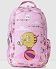 Wildcraft Champ Backpack with Elephant Print Pink - Height 15 Inches