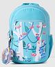 Wildcraft Squad Tropical Printed Backpack With Pouch Light Blue - Height 16 Inches