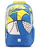 Wildcraft Wiki Backpack With Basketball Theme Print Yellow - Height 19 Inches