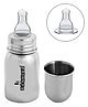 Bunniez Stainless Steel Baby Feeder with Anti-Colic Nipple, bpa-Free - 150 ml with 1 extra Nipple