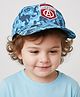 Pine kids Marvel Cotton Woven Cap With Avengers Print Blue - Diameter 20 cm